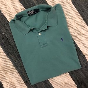 Men’s Ralph Lauren Classic Fit Teal Polo Size L